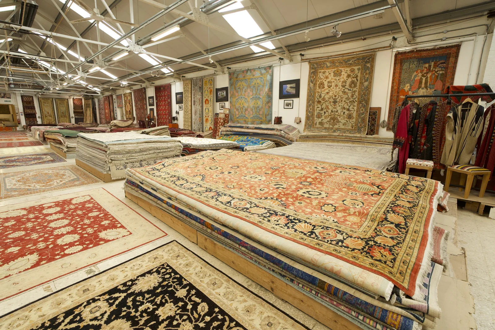 Rugs displayed across the main showroom