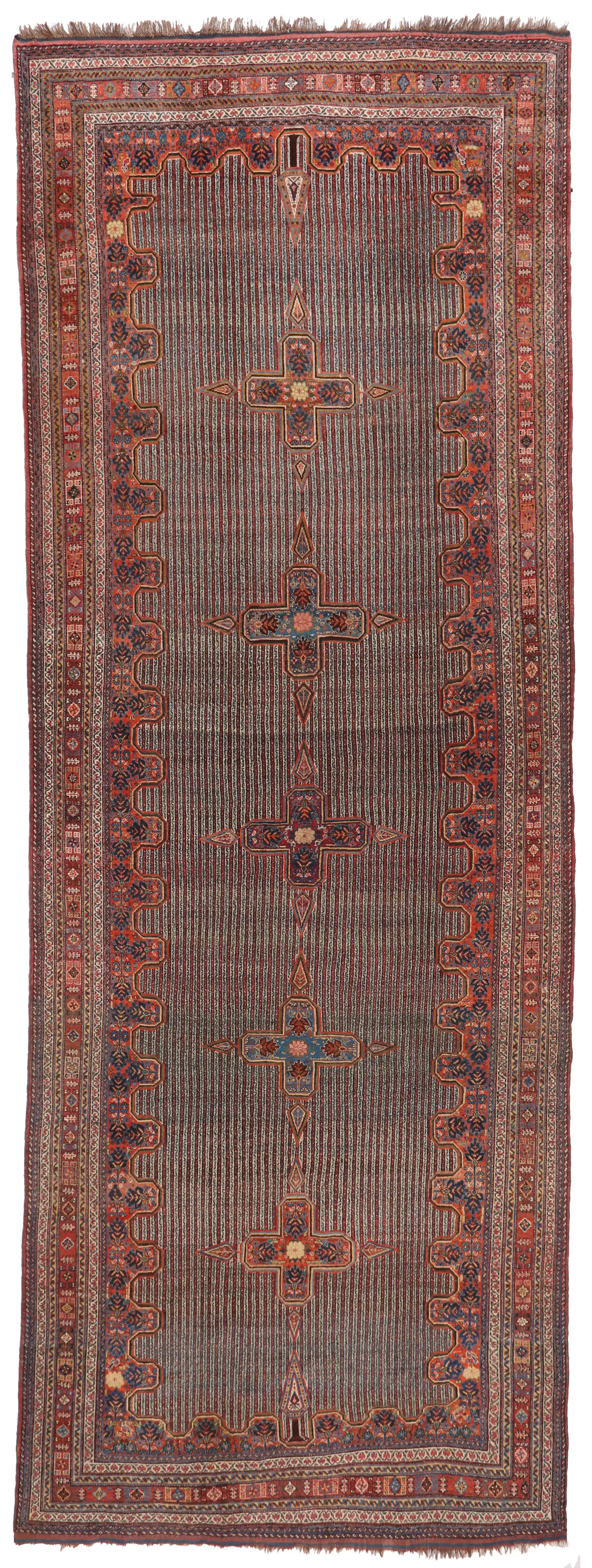 Antique Kashgai Kelle Rug Circa 1910, 578 × 210 cm